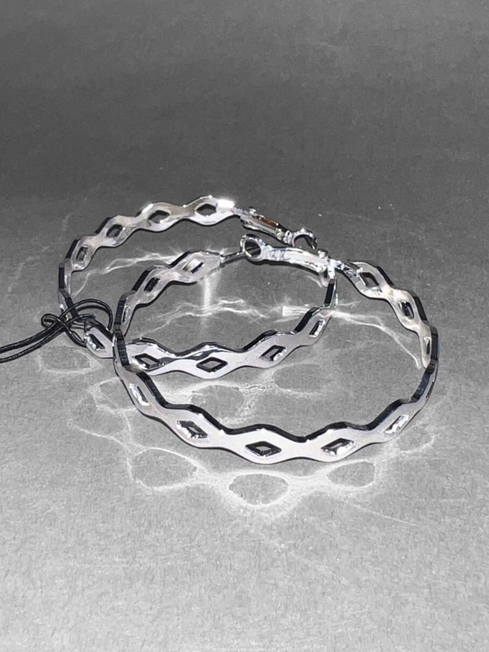 Joan Rivers Collection Silver Hoops